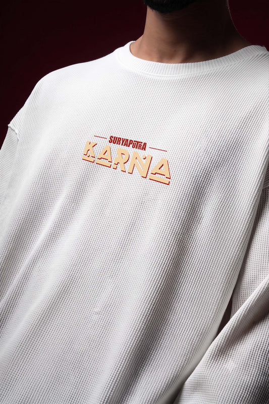 Karna-Suryaputra Oversized Waffle Knit Threads Of Desi