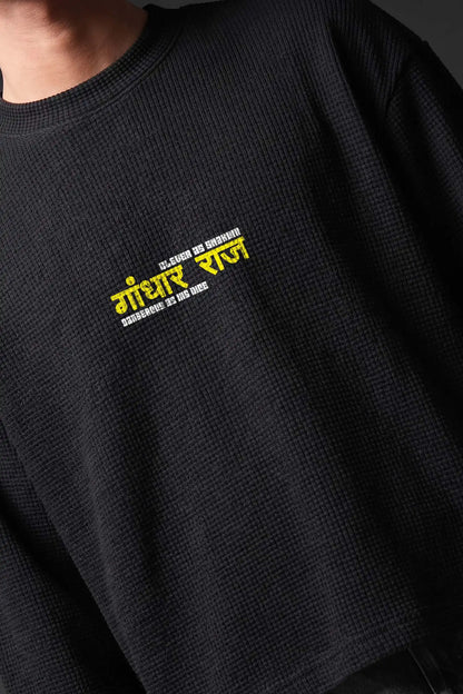 Shakuni-The Mastermind Oversized Waffle Knit Threads Of Desi