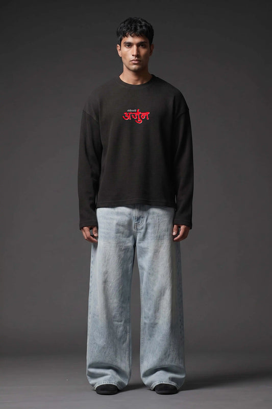Arjun–The Gandivdhari Oversized Waffle Knit Threads Of Desi