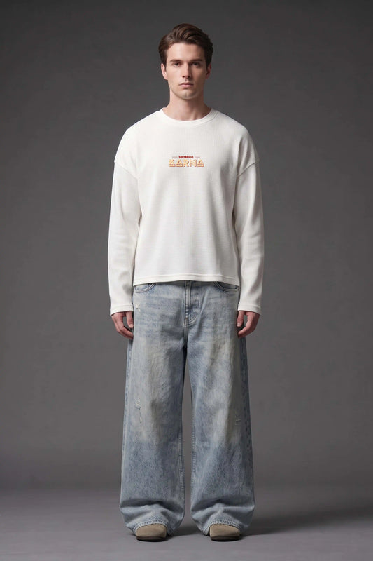Karna-Suryaputra Oversized Waffle Knit Threads Of Desi