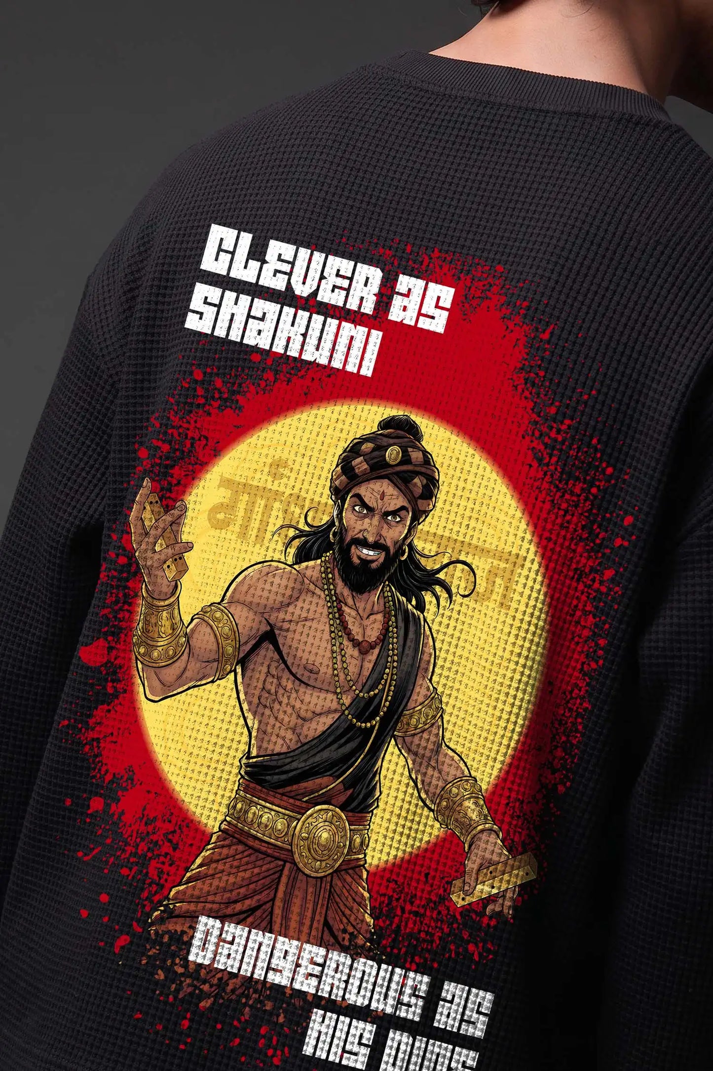 Shakuni-The Mastermind Oversized Waffle Knit Threads Of Desi