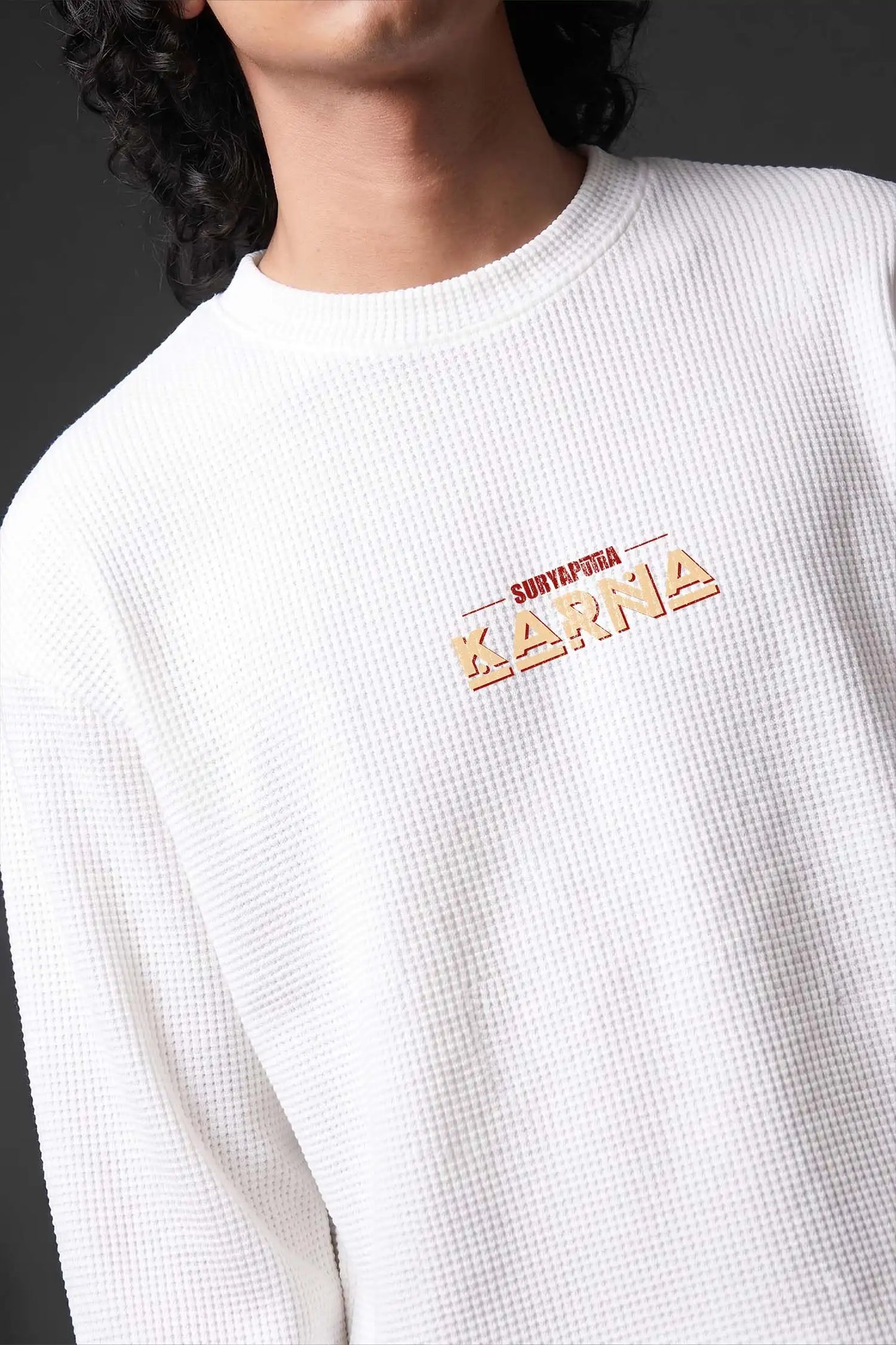 Karna-Suryaputra Oversized Waffle Knit Threads Of Desi