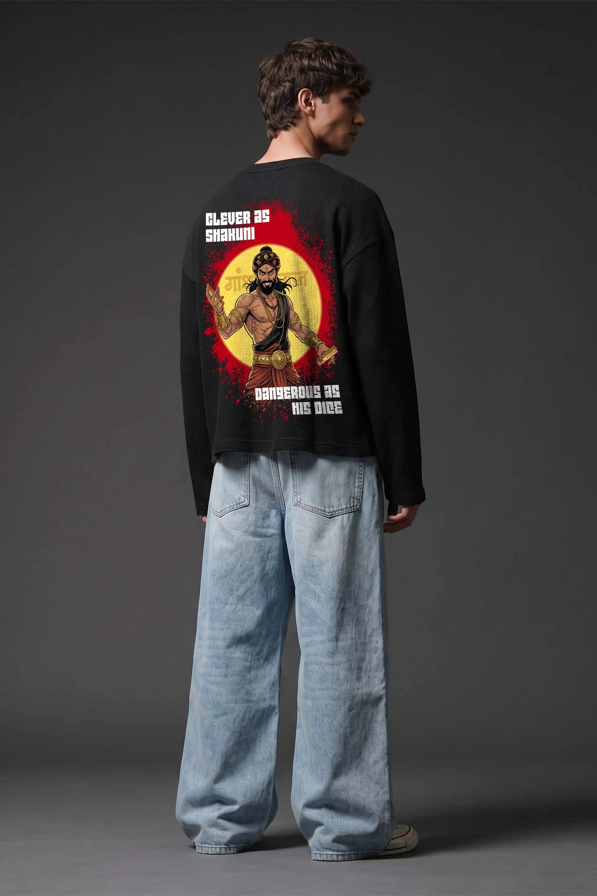 Shakuni-The Mastermind Oversized Waffle Knit Threads Of Desi