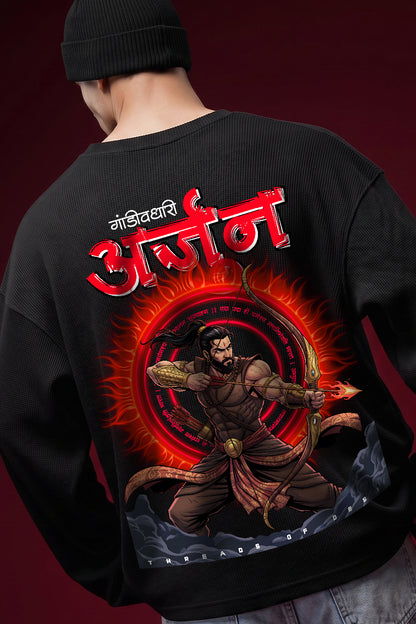 Arjun–The Gandivdhari Oversized Waffle Knit Threads Of Desi