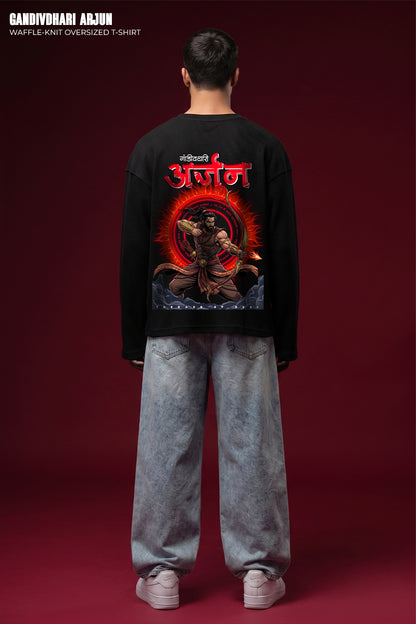 Arjun–The Gandivdhari Oversized Waffle Knit Threads Of Desi