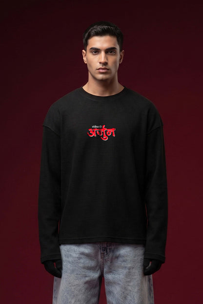 Arjun–The Gandivdhari Oversized Waffle Knit Threads Of Desi