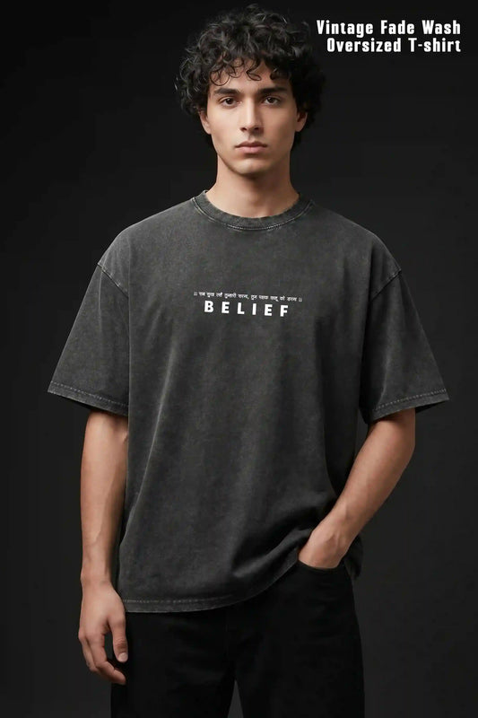 Belief Vintage Washed Oversized T-shirt