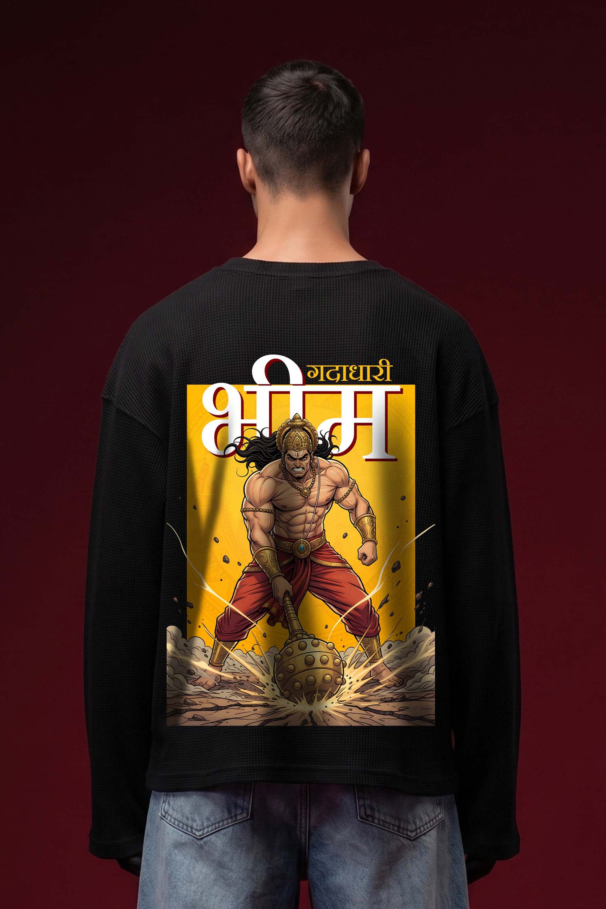 Bheem–The Gadadhari Oversized Waffle Knit Threads Of Desi