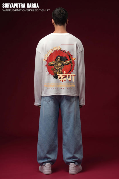 Karna-Suryaputra Oversized Waffle Knit Threads Of Desi
