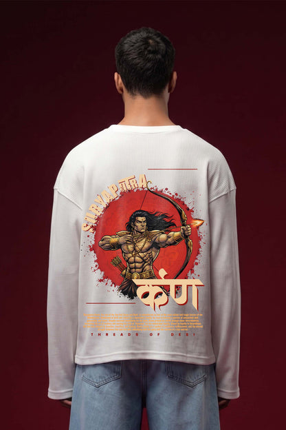 Karna-Suryaputra Oversized Waffle Knit Threads Of Desi