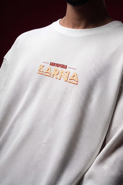 Karna-Suryaputra Oversized Waffle Knit Threads Of Desi