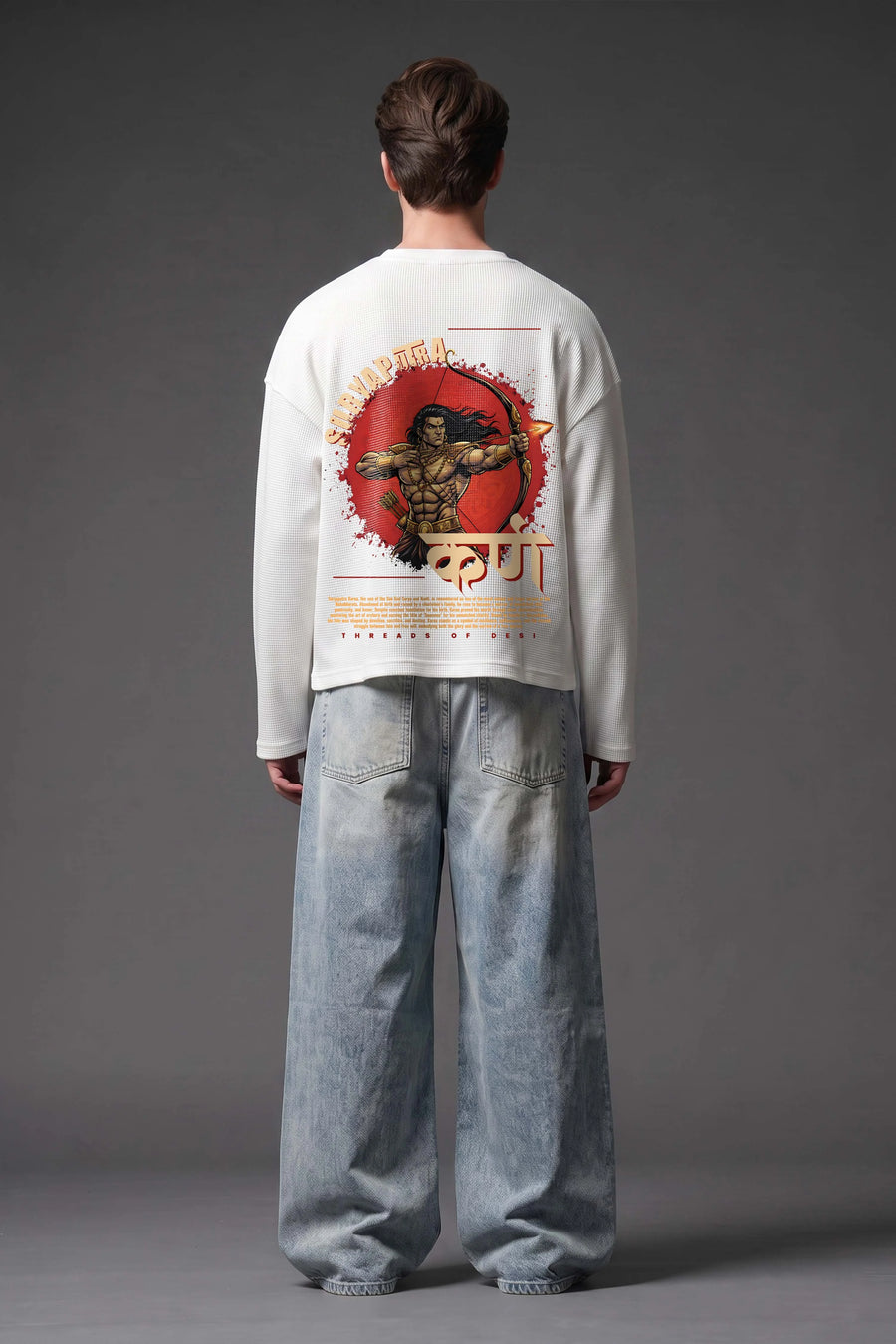 Karna-Suryaputra Oversized Waffle Knit