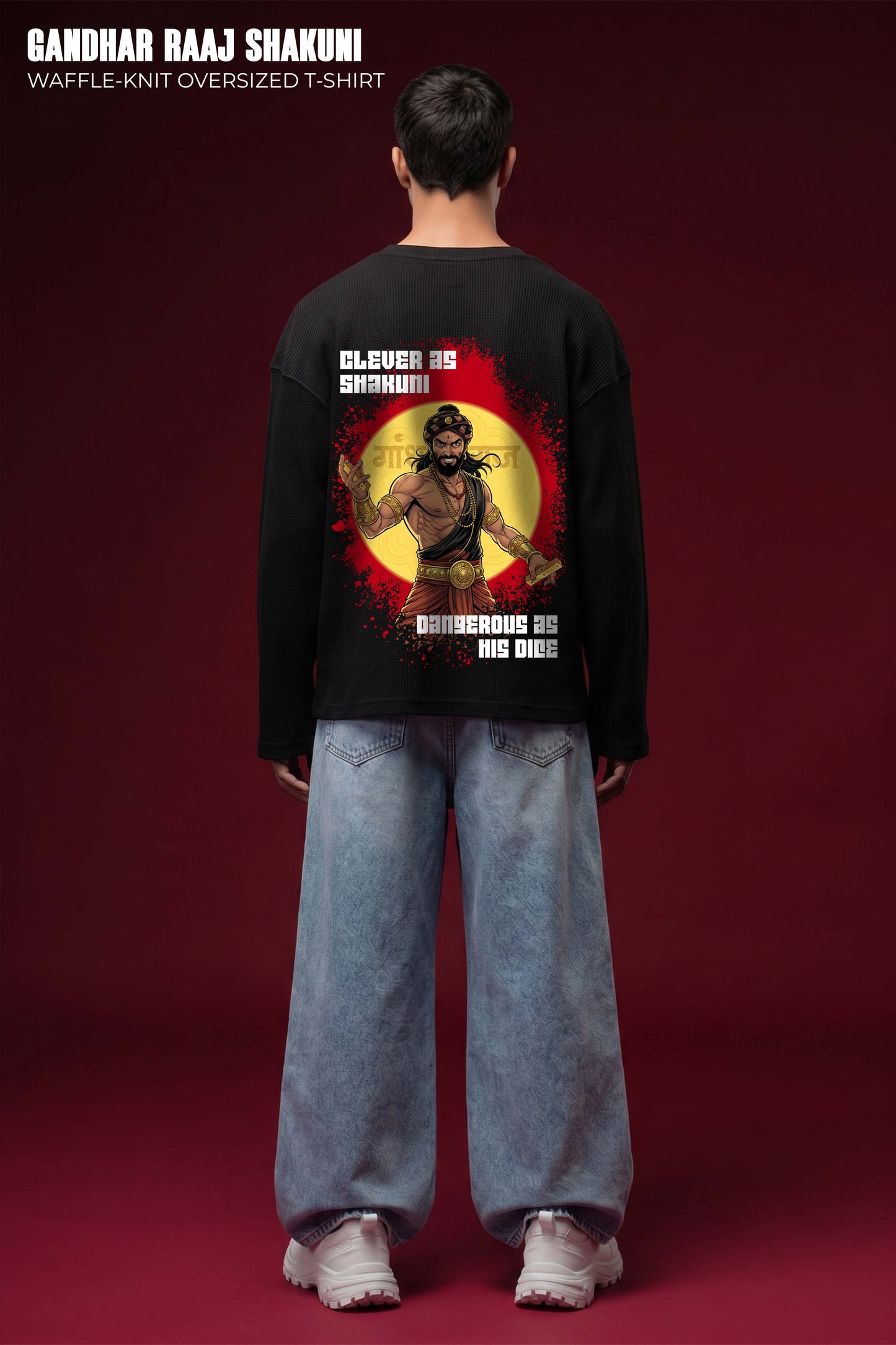 Shakuni-The Mastermind Oversized Waffle Knit Threads Of Desi