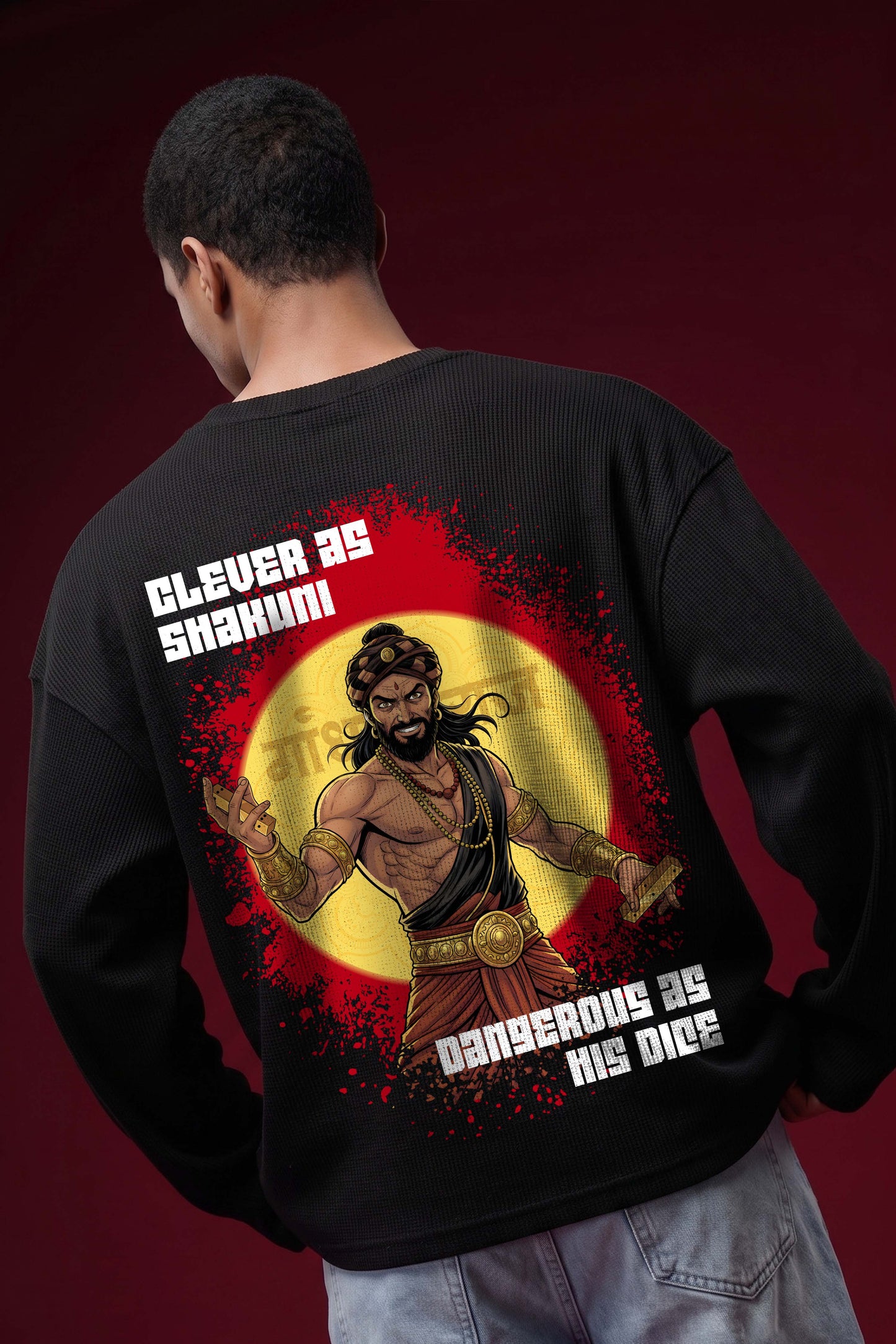 Shakuni-The Mastermind Oversized Waffle Knit Threads Of Desi