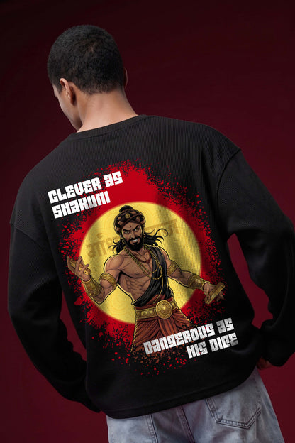 Shakuni-The Mastermind Oversized Waffle Knit Threads Of Desi
