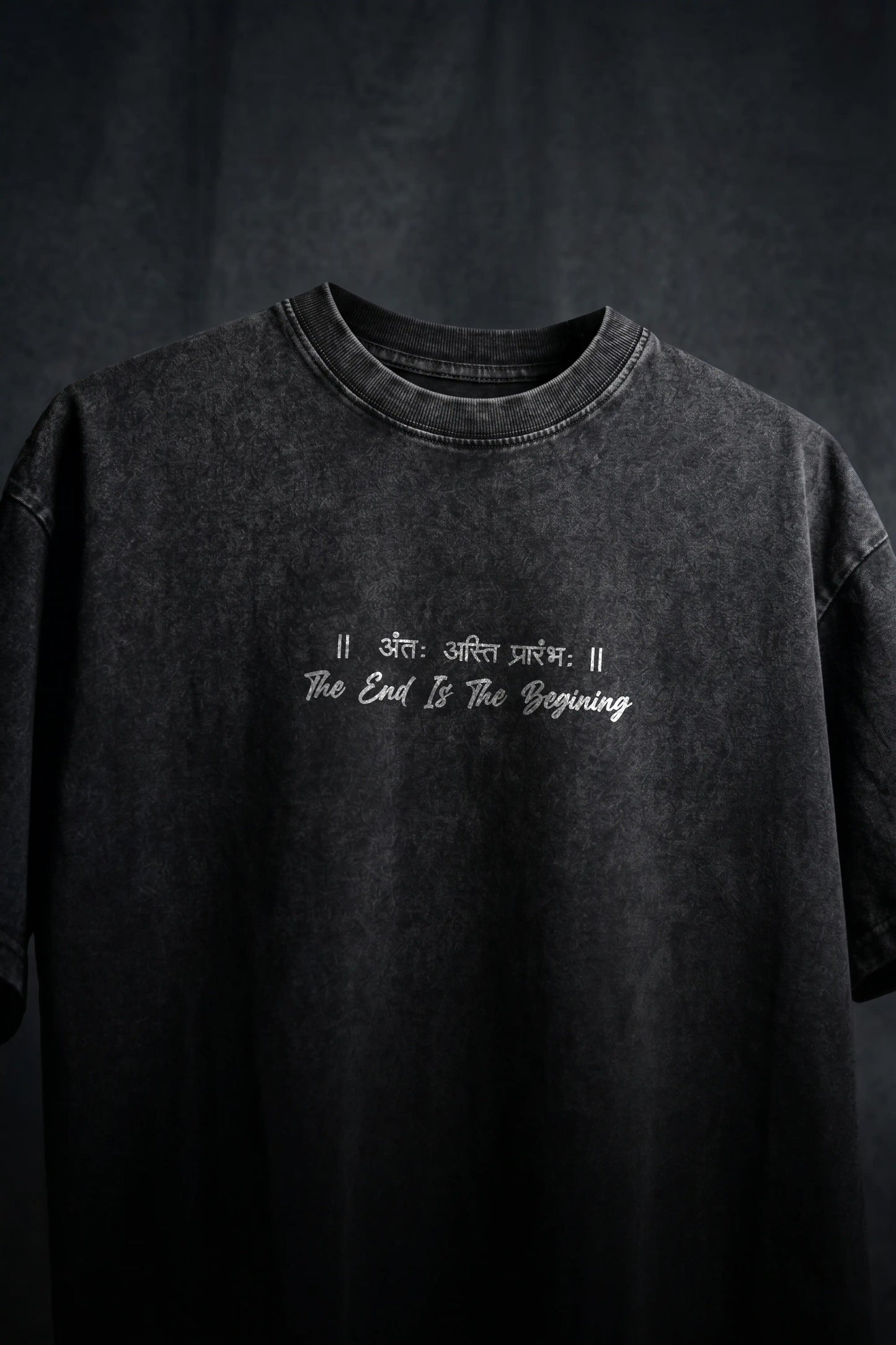 The End Is The Begining Vintage Washed Oversized T-shirt