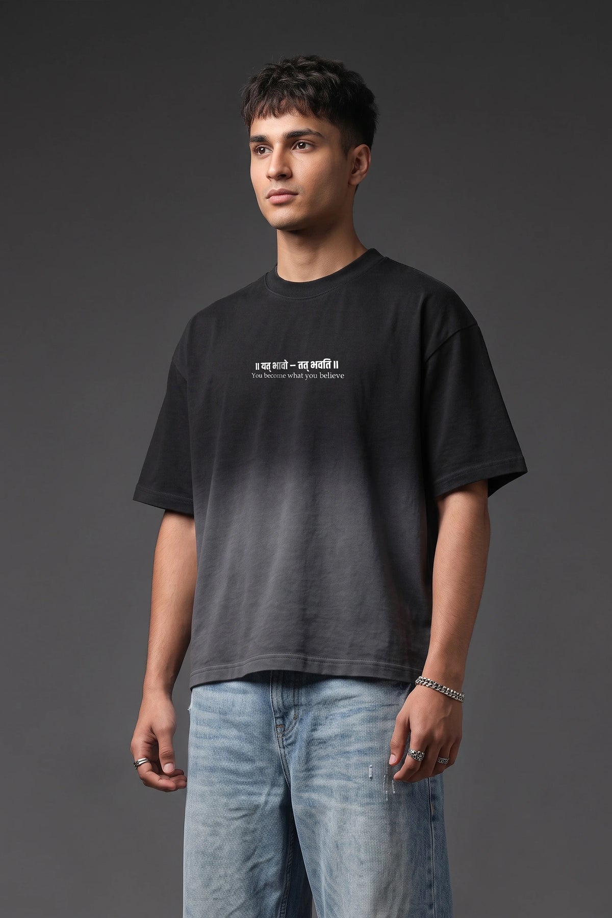 यत् भावो – तत् भवति Boxy Fit Tshirt